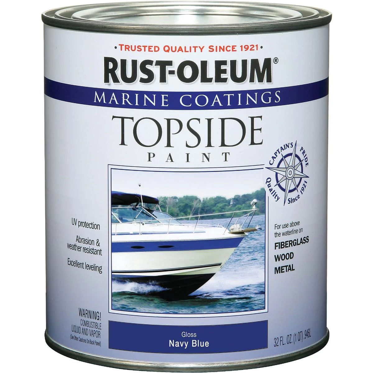 Artisan Rust-Oleum Gloss Marine Boat Topside Paint Navy Blue 1 Qt. High-Quality