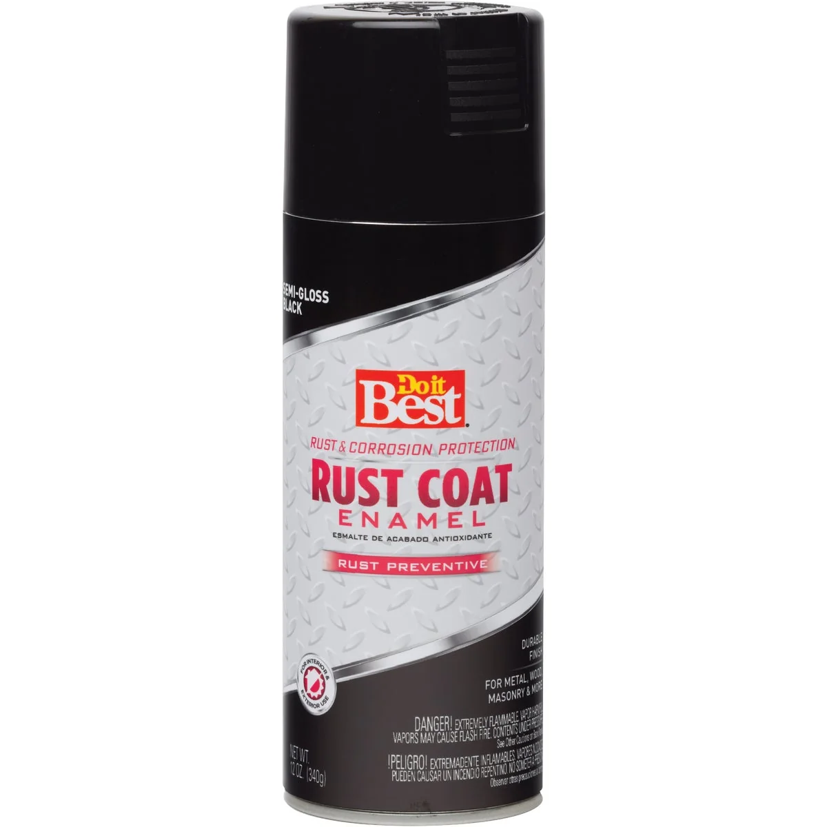 Superior Do it Rust Coat Semi-Gloss Black 12 Oz. Anti-Rust Spray Paint Genuine