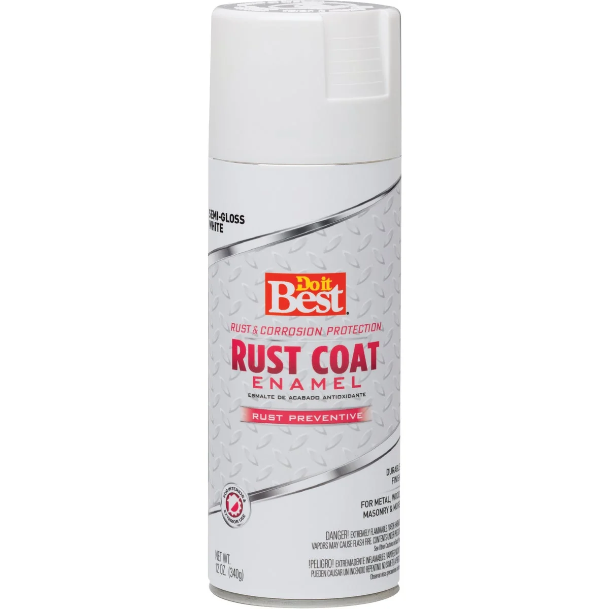 Sustainable Do it Rust Coat Gloss Semi-Gloss White 12 Oz. Anti-Rust Spray Paint Prestigious