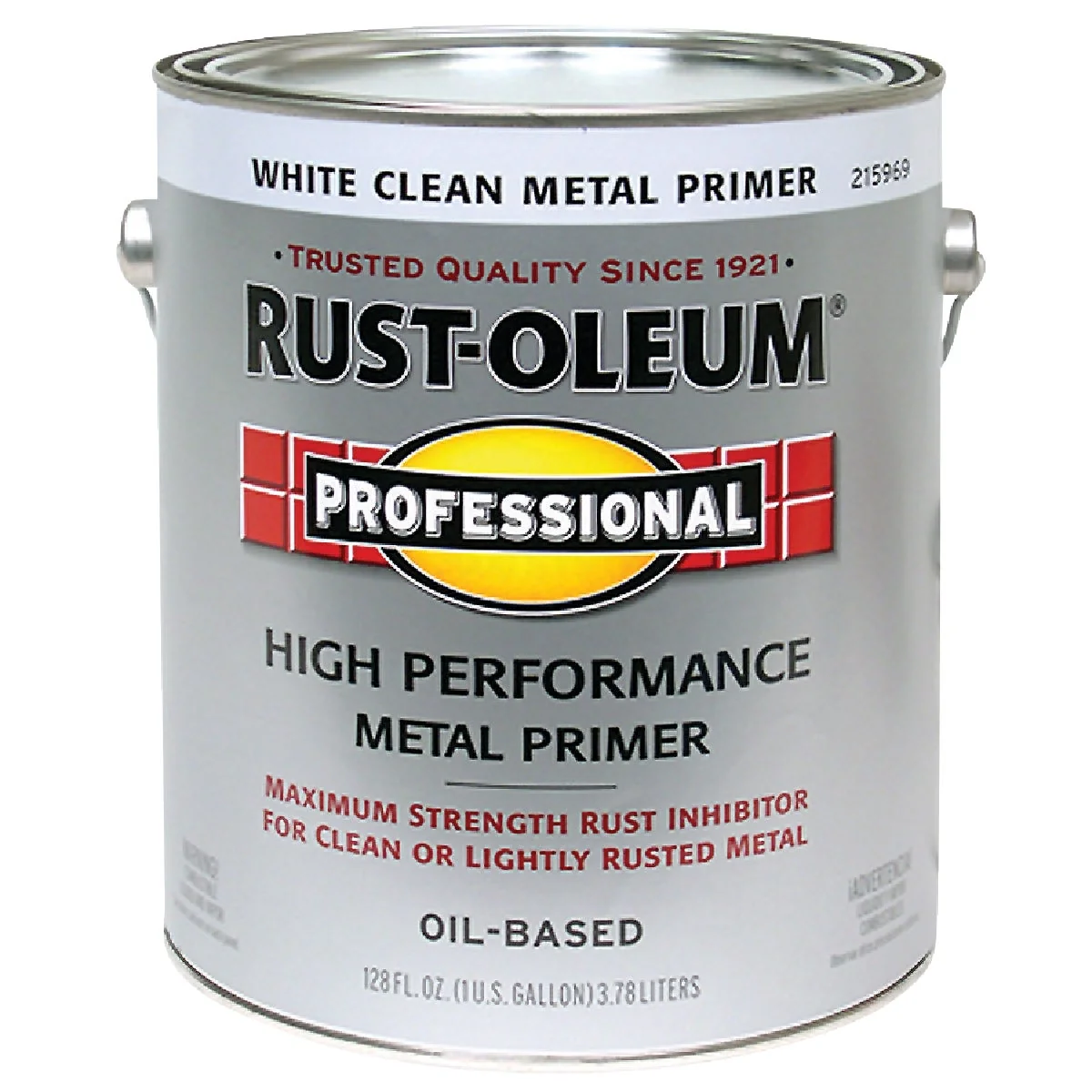 Durable Rust-Oleum Professional Oil-Based Flat VOC Formula Metal Primer White 1 Gal. Environmentally Friendly