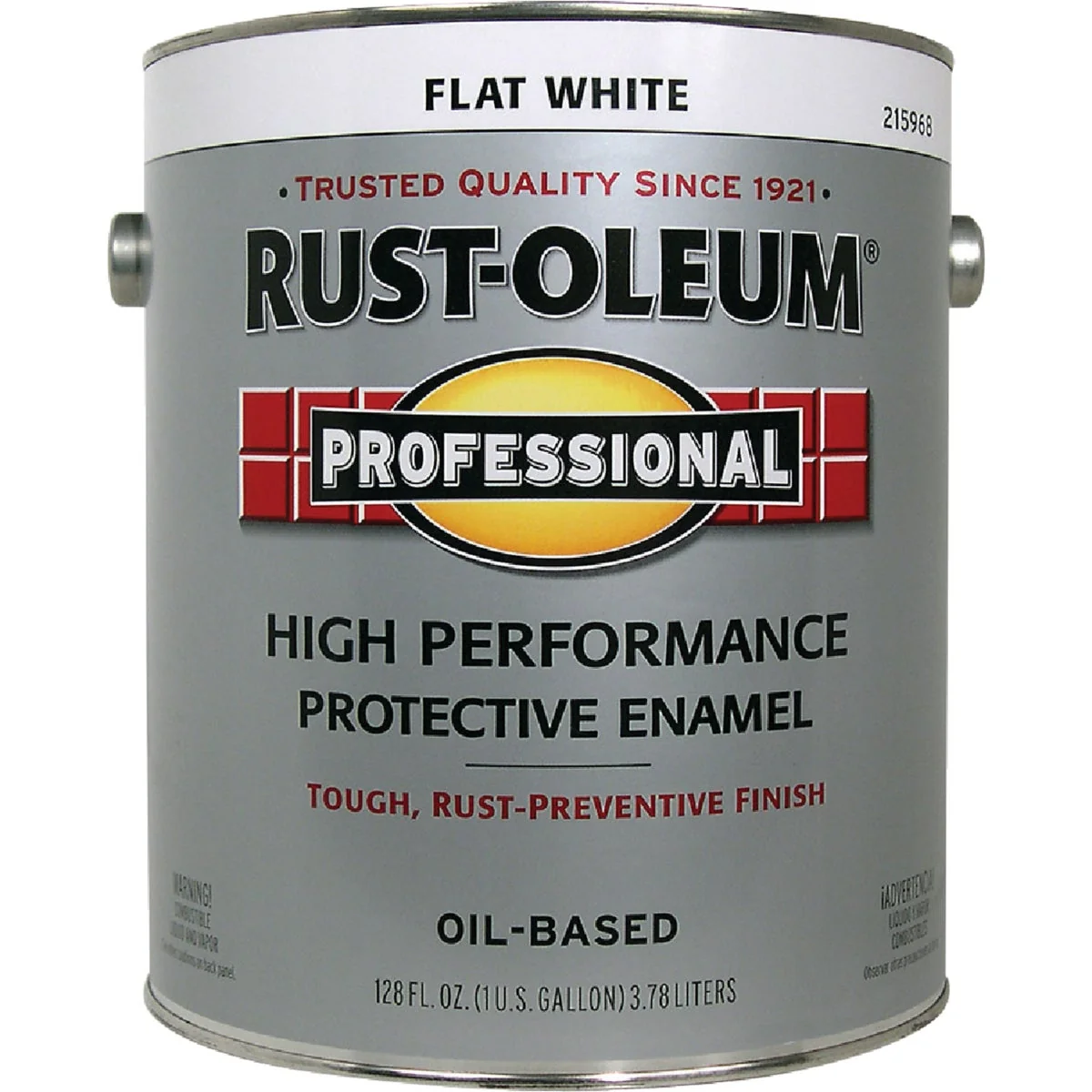 Genuine Rust-Oleum Professional Oil-Based Flat VOC Formula Rust Control Enamel White 1 Gal. Fine