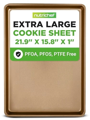 Durable Nonstick XL Cookie Sheet Baking Pan Smart