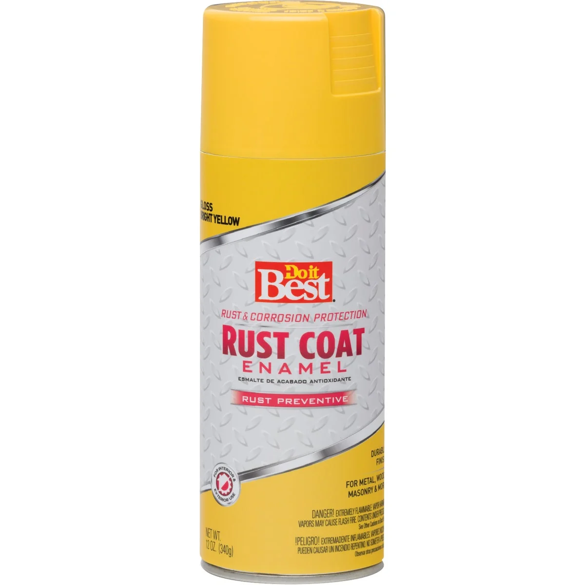 Luxury Do it Rust Coat Gloss Bright Yellow 12 Oz. Anti-Rust Spray Paint Recyclable