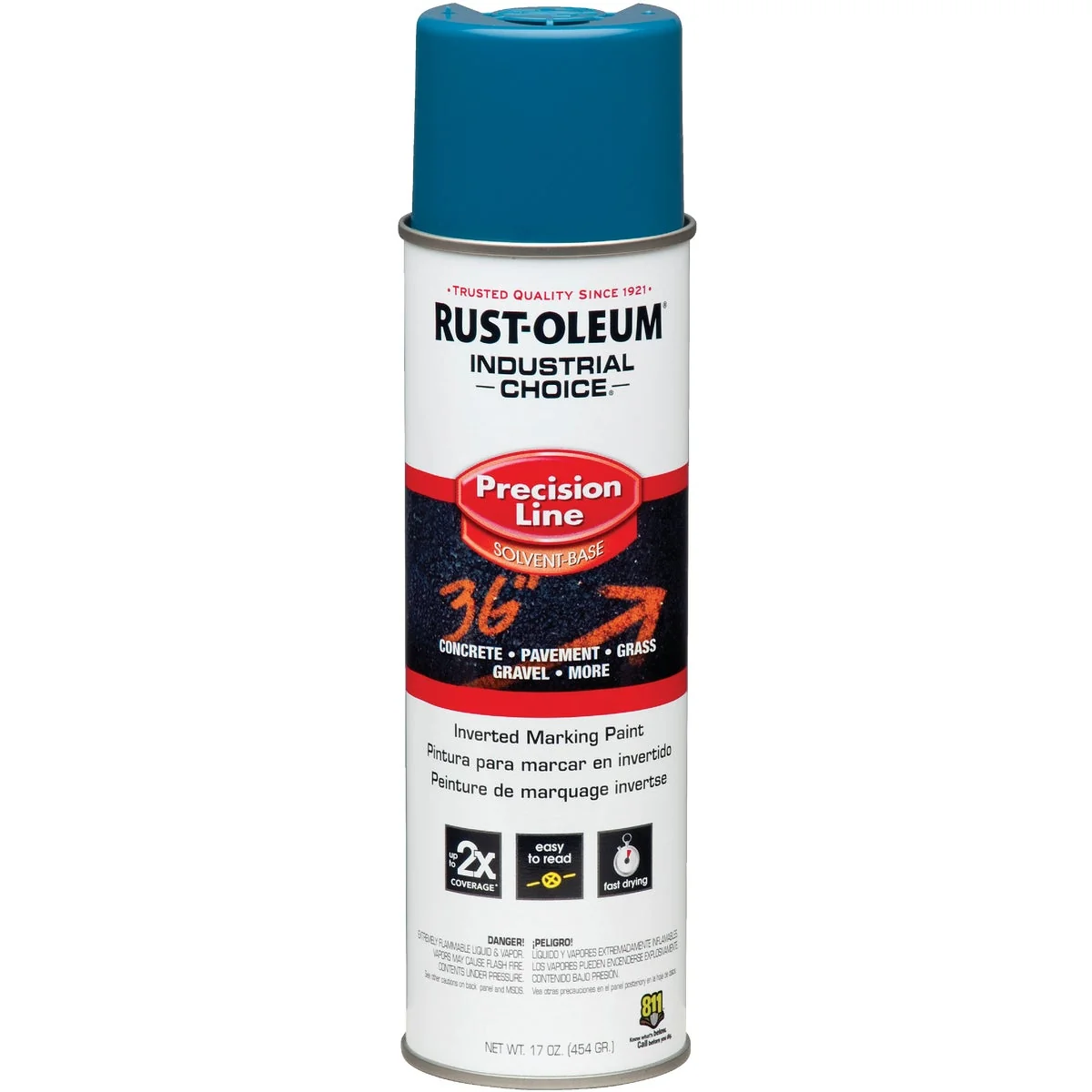 Environmentally Friendly Rust-Oleum Industrial Choice Blue 17 Oz. Inverted Marking Spray Paint Organic