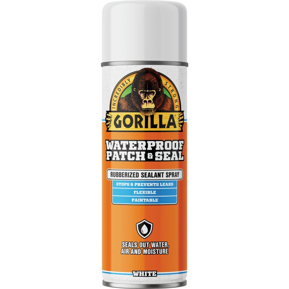 Reusable Gorilla 14 Oz. White Waterproof Patch Seal Spray Casual