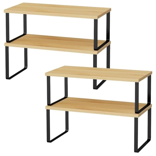 Lightweight Cabinet Shelf Organizers 4 Count Certified