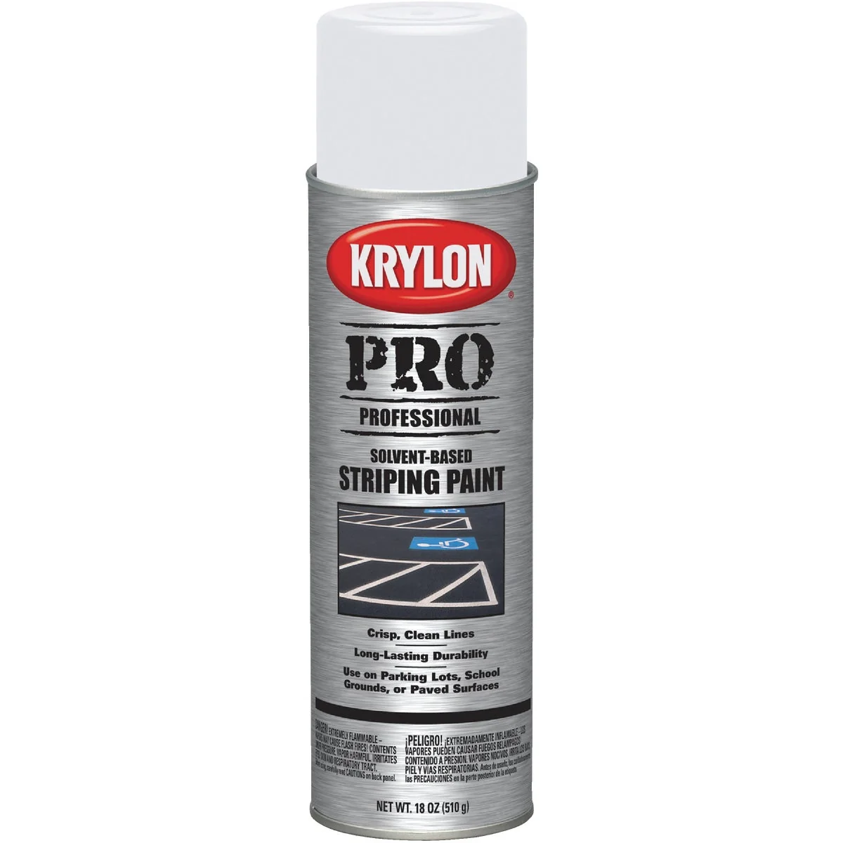 Modern Krylon Highway White 18 Oz. Professional Striping Paint Organic