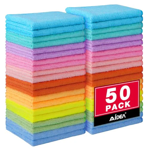 Advanced Microfiber Cleaning Cloth 50 Count Comfortable