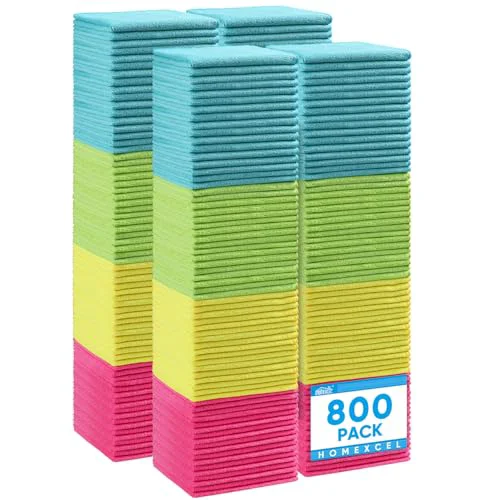 Microfiber Cleaning Cloth 800 Pack 800 Count Verified