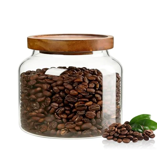 High-Grade 1PC Glass Storage Jars with Airtight Lids Selected