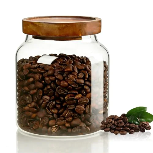 Fine Crafted 1PC Glass Storage Jars with Airtight Lids Flexible