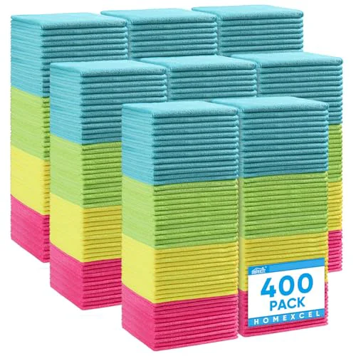 Crafted 400PK Microfiber Cleaning Cloth 400 Count Detailed