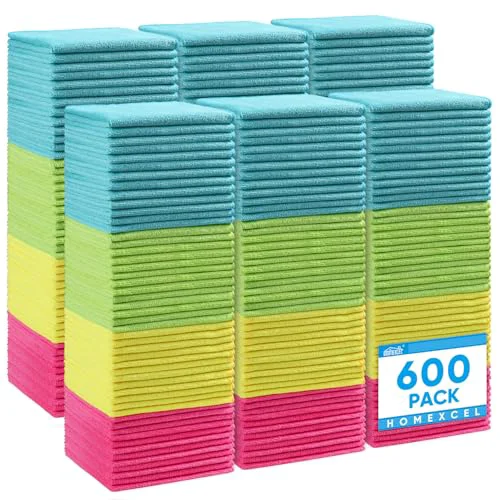 Top-Quality Microfiber Cleaning Cloth 600 Pack 600 Count Natural