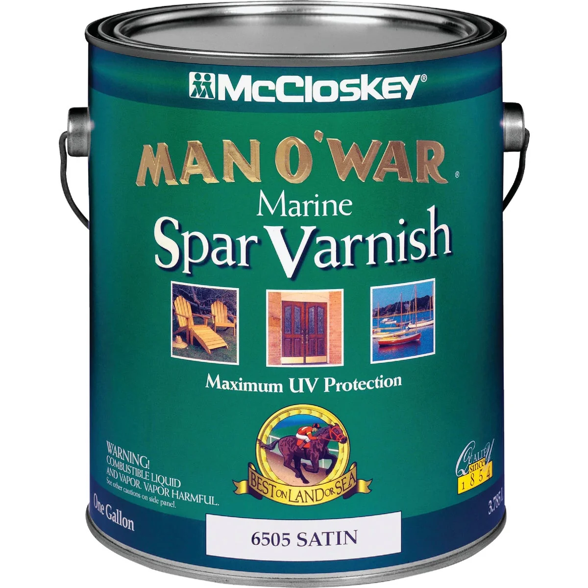 Exclusive McCloskey Man O'War VOC Satin Spar Interior Exterior Varnish Gallon Quality
