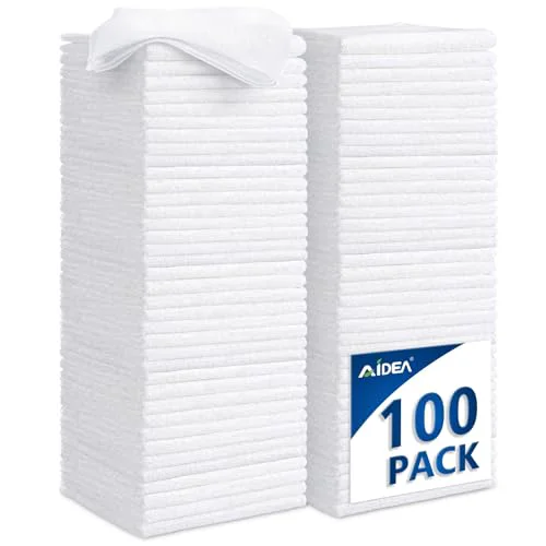 Official White Microfiber Cleaning Cloth 100PK 100 Count User-Friendly