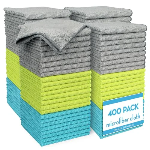 Organic Microfiber Cleaning Cloth 400 Count Modern