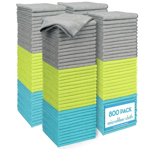 Fine Microfiber Cleaning Cloth 800 Count Versatile