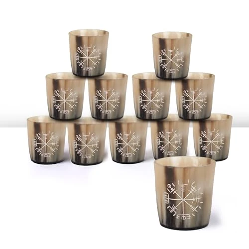 Advanced Viking Horn Shot Glasses Set of 12 12 Count Specialty