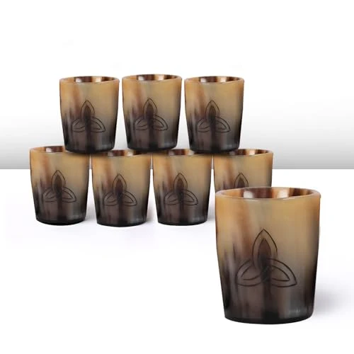Secure Viking Horn Shot Glasses Set of 8 8 Count High-Performance