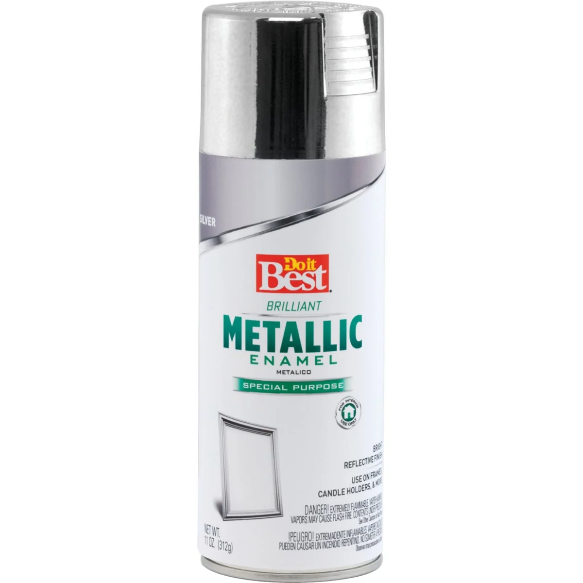 Innovative Do it 11 Oz. Metallic Satin Enamel Spray Paint Silver Advanced