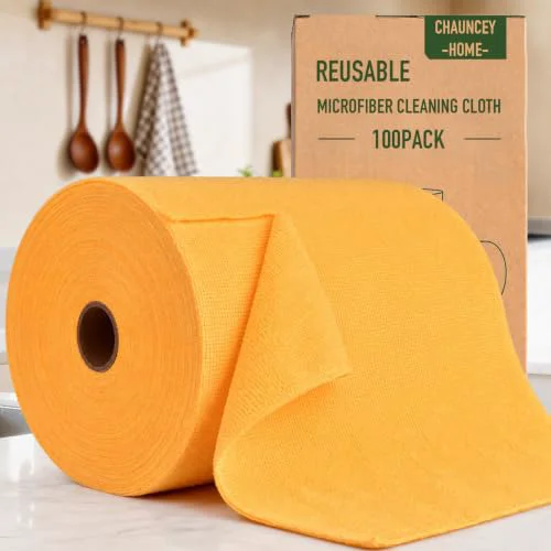 Breathable Microfiber Cleaning Cloth Roll 100 Count Exceptional