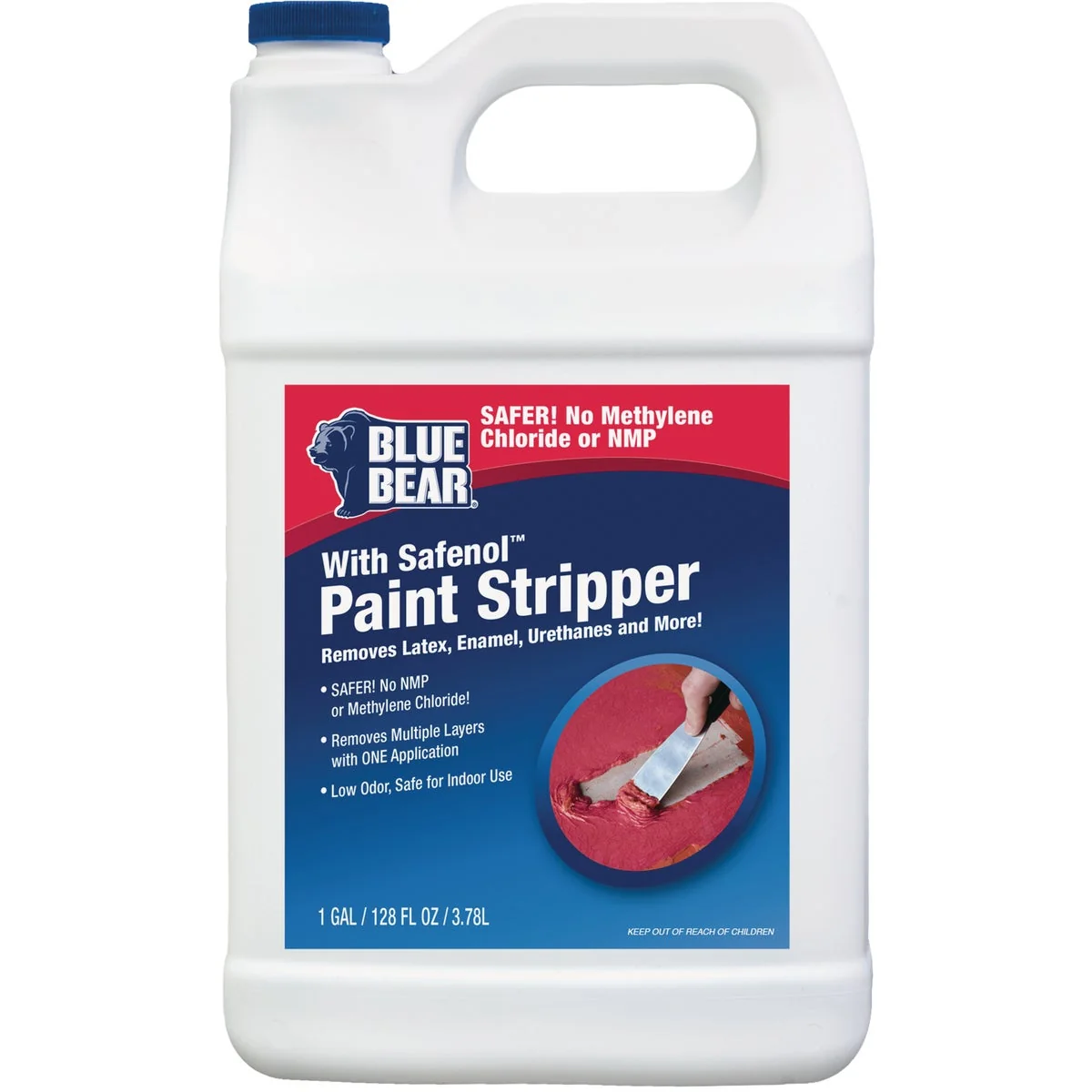 Reliable Blue Bear with Safenol 1 Gal. Paint Varnish Stripper Authentic