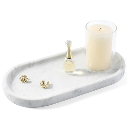 Secure Natural White Marble Tray for Home Decor Quality