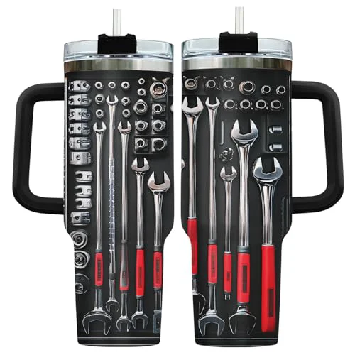 Refined Mechanic Dad Engineer Tools 40 oz Tumbler with Handle Outstanding