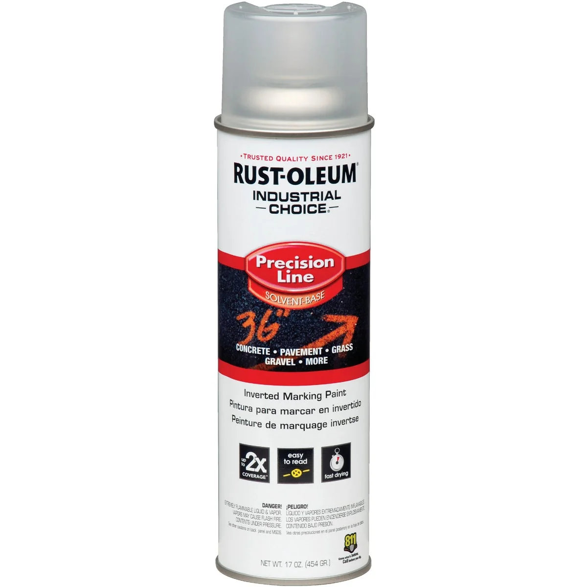Elegant Rust-Oleum Industrial Choice Clear 17 Oz. Inverted Marking Spray Paint Unique