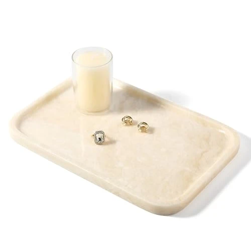Excellent Marble Tray 12 x8 Marble Vanity Tray for Countertop Bathroom Kitchen Dresser Exclusive