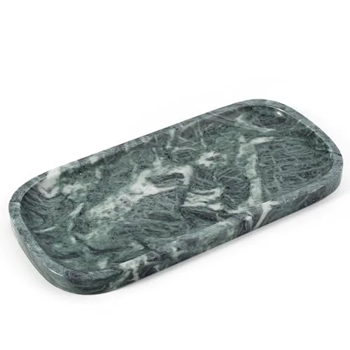 Reusable Marble Tray 10 x5 Marble Vanity Tray for Bathroom Countertop Kitchen Sink First-Class