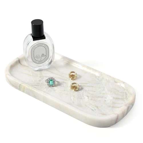Quality Marble Tray 10 x5 Marble Vanity Tray for Bathroom Countertop Kitchen Sink World-Class