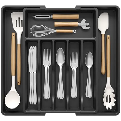 Elegant Extra Large Silverware Drawer Organizer Functional
