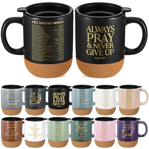 Elegant 12 Set Christian Mugs Bulk Grandparents Day Gifts 15 oz 12 Count User-Friendly