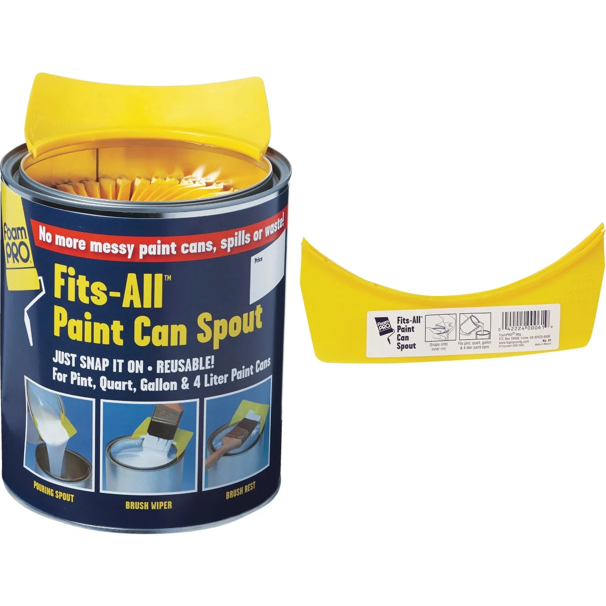 Consistent FoamPro Fits-All Snap-On Paint Can Pourer Fashionable
