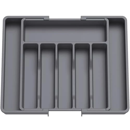 Convenient Extra Large Silverware Drawer Organizer 3 Count Exclusive