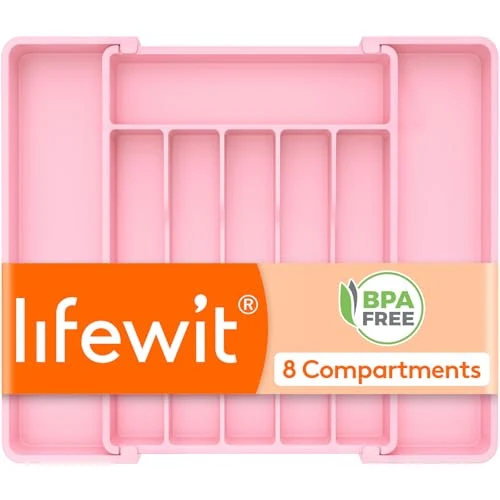 Traditional Expandable Silverware Drawer Organizer Easy-to-Use