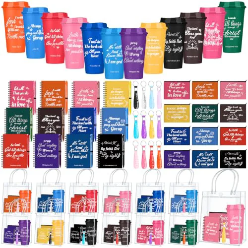 Unique 12 Sets Christian Gifts Bulk for Women Inspirational Bible Verse Favors 72 Count Verified