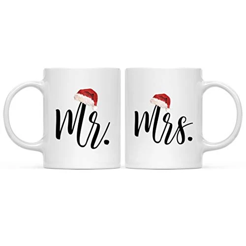 Smooth Christmas Winter Holiday 11oz. Coffee Mug Couples Mr. Mrs 2 Count Trusted