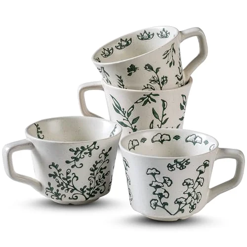 Selected Ceramic Mugs 11 oz Set of 4 Powerful
