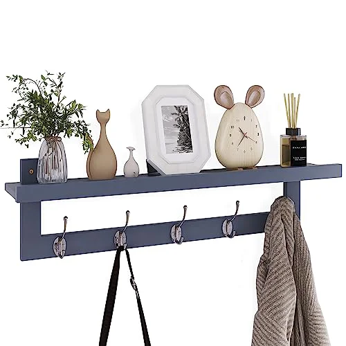 Natural Coat Hooks with Shelf Wall Original Design