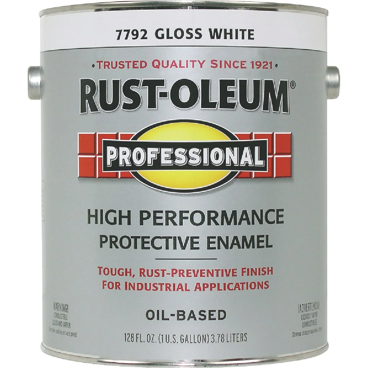 Stylish Rust-Oleum Professional Oil-Based Gloss VOC Formula Rust Control Enamel White 1 Gal. High-Quality