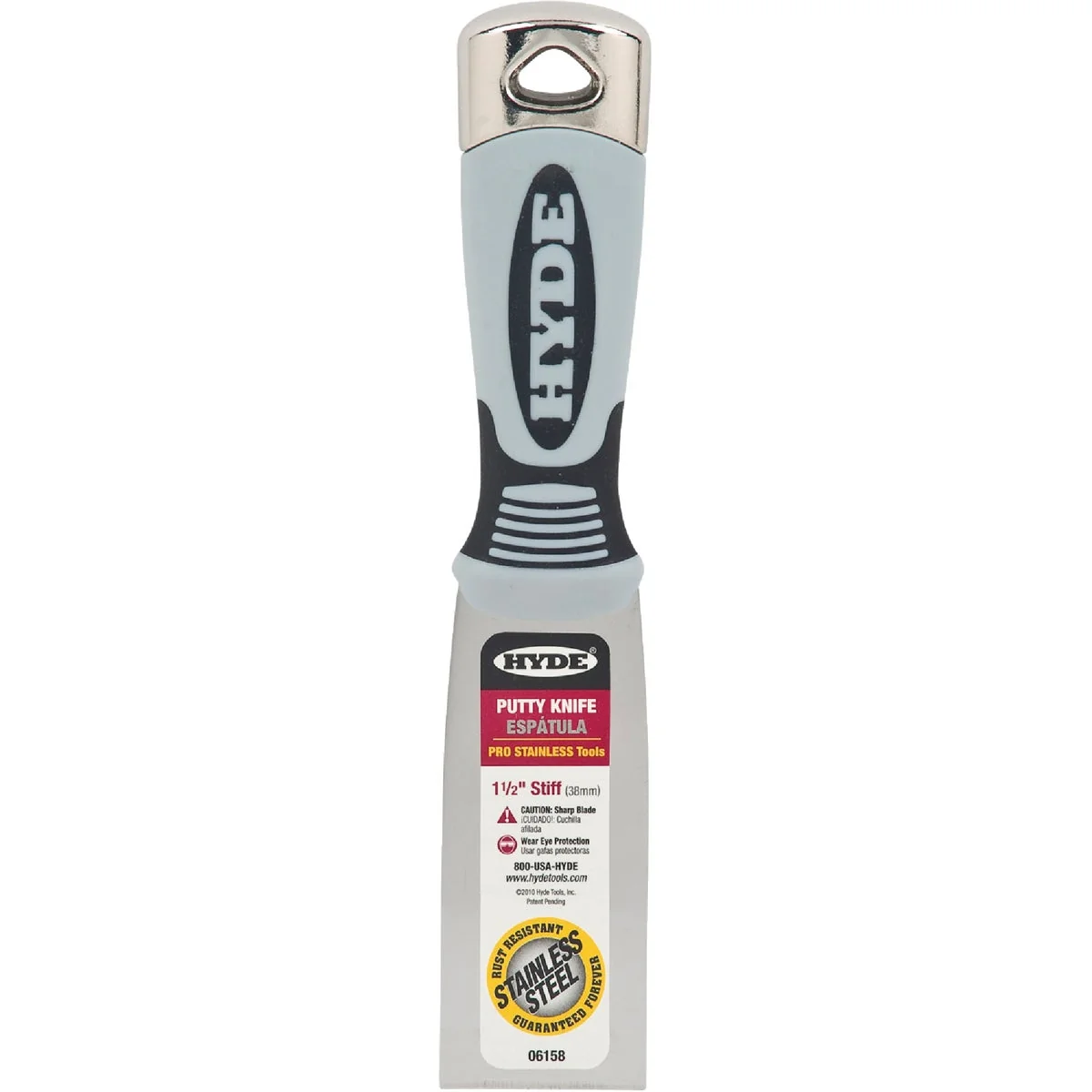 Convenient Hyde Pro Stainless 1-1 2 In. Stiff Putty Knife Crafted