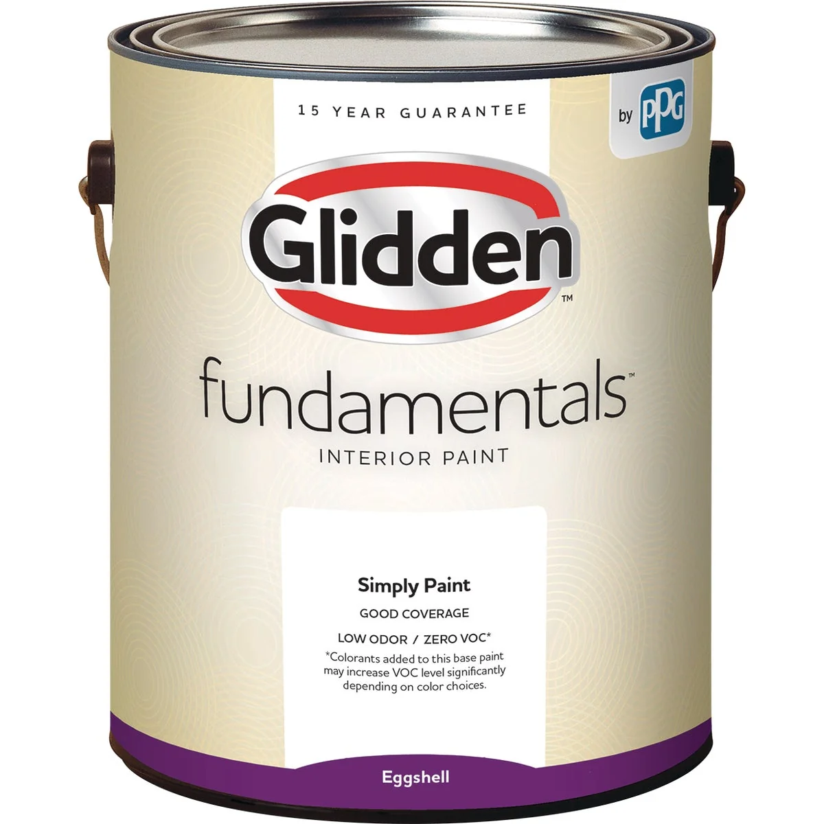 Dependable Glidden Fundamentals Interior Paint Eggshell White Pastel Base 1 Gallon Comfortable