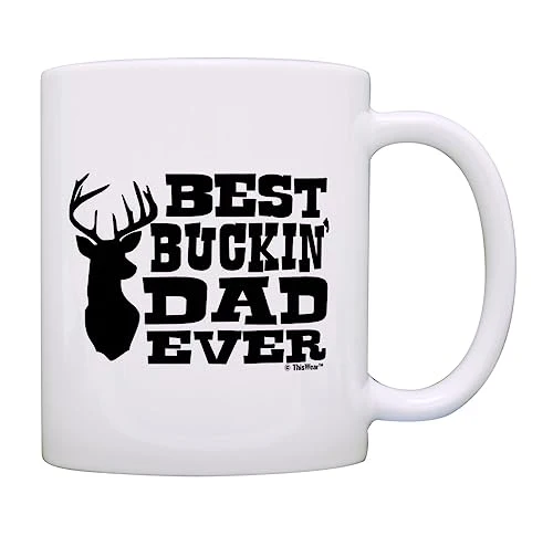 Consistent Buckin Dad Ever 11oz Coffee Mug Eco-Friendly