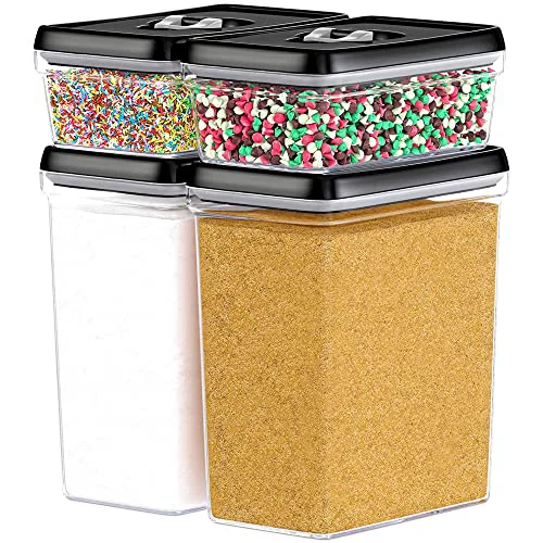 Trendy Large Airtight Food Storage Containers 4 Count Selected