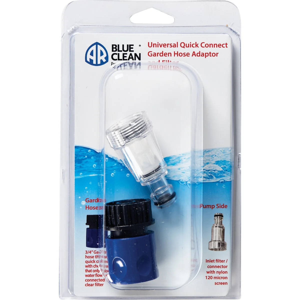 Sustainable AR Blue Clean 3 4 Pressure Washer Quick Connect Socket Kit with Filter Breathable