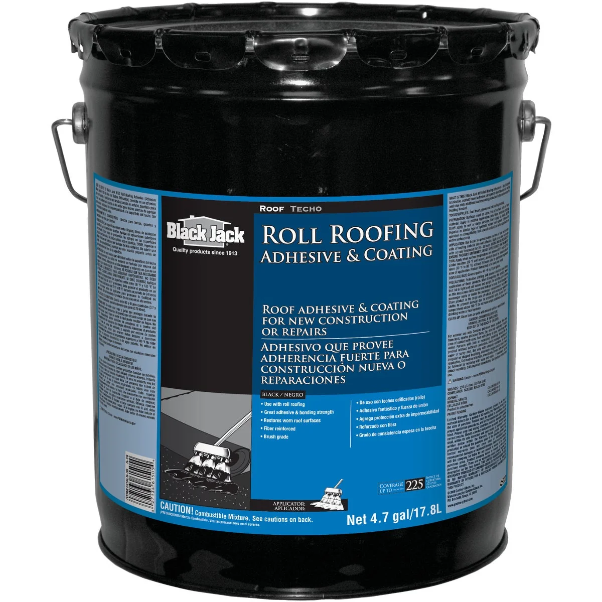 Carefully Designed Black Jack 5 Gal. Roll Roofing Adhesive Original