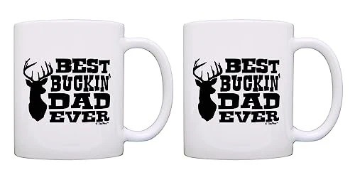 Organic Buckin Dad Ever 11oz Coffee Mug 2 Count Quality