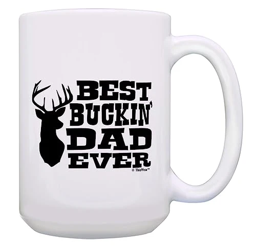 Breathable Buckin Dad Ever 15oz Coffee Mug Authentic
